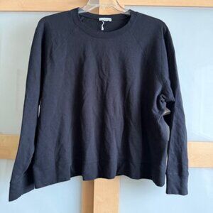 James Perse Cotton French Terry Relaxed Sweater Sz XL